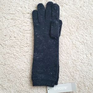 New Chico's Shine Knit Gloves